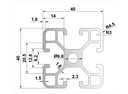 PROFIL ALUMINIOWY KONSTRUKCYJNY T8 40x40 400mm