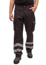 spodnie CARGO MĘSKIE czarne BHP ochronne FIRI 48 Długość spodni długie