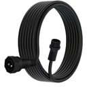 Удлинитель силового кабеля садовой гирлянды, 10 м, черный
