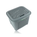 Корзина из ротанга объемом 19 л закрывается органайзером.