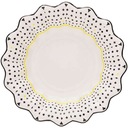 ТАРЕЛКИ ГЛУБОКИЕ, миски MANHATTAN, белые УЗОРЫ, 8 шт.