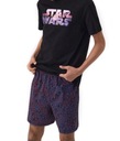 Мужская хлопковая пижама с короткими рукавами, шорты STAR WARS