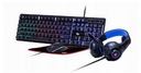 RGB KLAWIATURA MYSZ SŁUCHAWKI PODKŁADKA Gembird GHOST