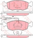 ZAPATAS DE FRENADO PARTE DELANTERA TRW GDB1341 