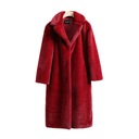 Dámsky kabát červený trenčkot bez kapucne veľkosť XL Silueta tall (pre vysoké)