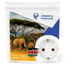 АДАПТЕР ДЛЯ ПУТЕШЕСТВИЯ АДАПТЕР ИЗ ПОЛЬШИ В КЕНИЮ ПОЛЬША - КЕНИЯ