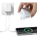 ЗАРЯДНОЕ УСТРОЙСТВО для ВИЛКИ С ПЕРПЕНДИКУЛЯРНЫМИ КОНТАКТАМИ 2 x USB TYPE C, мощность 40 Вт.