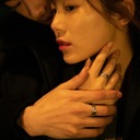 Punk Retro niebieski pierścionek z piórkiem kobiety mężczyźni srebrny kreatywny anioł Rozmiar/Średnica wew. (mm) regulowany
