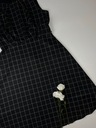 Roztrhané čierne kockované šaty na hrubých ramienkach ELLE veľ. M USA Dominujúca farba čierna