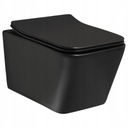 УНИТАЗ SHELL BWL, ЧЕРНЫЙ МАТОВЫЙ, БЕЗ ОБРАТКИ, ТОНКОЕ СИДЕНЬЕ