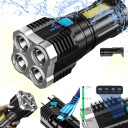 МОЩНЫЙ ФОНАРЬ НА 5 ЛАМП, БЕСПРОВОДНОЙ СВЕТОДИОДНЫЙ ПОИСК