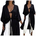 ПАРЕО длинная кейп-туника ЛЕТНЯЯ БОХО с поясом