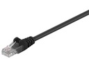 MicroConnect U/UTP CAT5e 0,3M Черный ПВХ