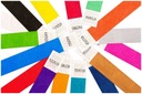 БРАЛЕТЫ РАЗНОЦВЕТНЫЕ БУМАЖНЫЕ 100 ШТ.