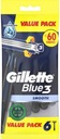 Бритвы Gillette Blue 3 Гладкие 12 шт.
