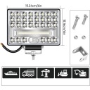 2X ФАРА РОБОЧА ФАРИ DARBINIAI LED (СВІТЛОДІОД) NASWIETLACZ ФАРА 144W 12-24V 48LED (СВІТЛОДІОД)  (17099179549) фото min 11