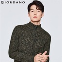 Giordano Men Sweaters Thick Mockneck 7 Stitch Knit Marka bez marki