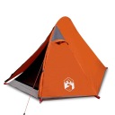 Палатка vidaXL 2-местная Серо-Оранжевый 267x154x117 см Тафта 185T
