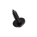 10X TORNILLO DE MONTAJE REMACHE PERNO PROTECCIÓN CUBREPASO PARAGOLPES PLACA NEGRO 5,5X19 