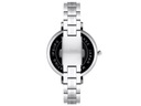 Srebrny elegancki damski zegarek czarna tarcza elegancki modny na prezent Marka G. Rossi