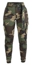 Женские брюки карго WOODLAND SLIM, камуфляж, размер L