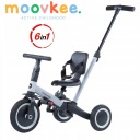 MOOVKEE MIKE 6IN1 ДВОКОЛІСНИЙ ТРИКОЛІСНИЙ ВЕЛОСИПЕД ДЛЯ БІГУ СІРИЙ