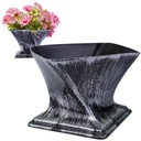 ДЕКОРАТИВНАЯ КРЫШКА МИНИ-ВАЗА ДЛЯ ЦВЕТОВ ГРАФИТ 22см