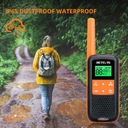 Retevis RT649 Walkie Talkie PMR446 16 каналов VOX Светодиодный фонарик IP65 (2 шт)