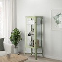 IKEA FABRIKOR Vitrína svetlo šedo-zelená 57x150cm Značka Ikea