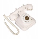 СТАРЫЙ РЕТРО СТАЦИОНАРНЫЙ ТЕЛЕФОН ОРНАМЕНТ БЕЛЫЙ