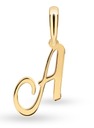 ЗОЛОТОЙ МОДНЫЙ КУЛОН БУКВА А 585