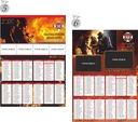 Календарь волонтеров пожарной охраны, картон, односторонний, А3+, 350г - 150 шт + дизайн
