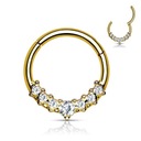 СЕРЬГИ-КЛИКЕР С ЗОЛОТОМ ЦИРКОНИЯ 1,2/8