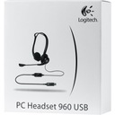 PC960 OEM USB Stereo Headset 981-000100 Konstrukcja półotwarta