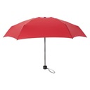 Svetelný dáždnik, kompaktný dáždnik, mini skladací červený Farba iná