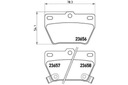 PADS BRAKE TOYOTA RAV-4 00-05 REAR FROM CZUJ. BR photo 2 - milautoparts-fr.ukrlive.com