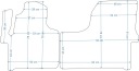 MERCEDES SPRINTER W906 06-18R. КИЛИМКИ ВЕЛЮРОВІ GOLD ЧОРНІ + LAMOWKA  (17898403901) фото min 8