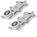 Роликовая тележка с раздвижной дверью типа WD 18C, белая