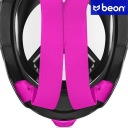 ПОЛНОЛИЦЕВАЯ ЖЕНСКАЯ МАСКА ДЛЯ СНОРКЛИНГА РОЗОВАЯ BEON S/M