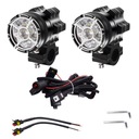 2 x ГАЛОГЕННЫЕ ЛАМПЫ ОТРАЖАТЕЛЬ V6X 6 LED CREE 60 Вт