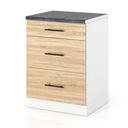 НИЖНИЙ КУХОННЫЙ ШКАФ С 3 ЯЩИКАМИ ДУБ СОНОМА 60СМ