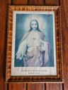 Obraz stary rama drewno Jezus Miłosierny obrazek Szerokość produktu 22 cm
