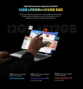 2023 NOVÝ CHUWI MINIBOOK X 10,51&quot; 12G + 512G SSD Typ pevného disku HDD
