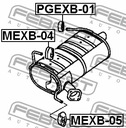 BOLSA SUJECIÓN SILENCIADOR FEBEST PARA LEXUS CT 