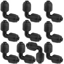 10x КОЛЕНО СКРУЧЕННОЕ КОЛЕНО QJ ШЛАНГ ФИТИНГ ТРУБА КАПЕЛЬНАЯ ЛИНИЯ 16X16MM