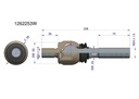 MUÑÓN SISTEMAS KIEROWNICZEGO JCB 1262253 WARYNSKI 