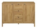 КОМОД LOFT 118СМ с ящиками, шкаф из крафтового дуба