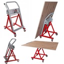 ТЕЛЕЖКА ДЛЯ ТРАНСПОРТИРОВКИ ПЛИТЫ, ВЕРТИКАЛЬНАЯ, ГОРИЗОНТАЛЬНАЯ, МДФ, КОЗЛА, ПОДСТАВКА, 136 кг