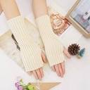 Women Knitted Arm Warmers Gloves Soft Wool Arm Sleeve Long Fingerless