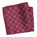 Бордовый нагрудный платок с геометрическим узором